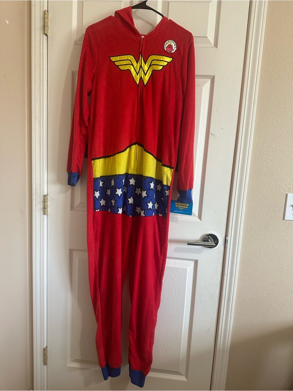 Wonder Woman Onesie Costume - Hooded Superhero Outfit